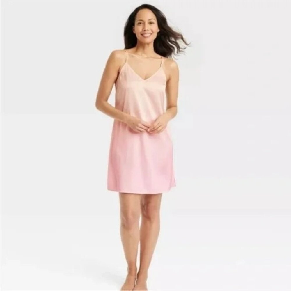 NEW Stars Above Satin Chemise - Pink Ombre - Size XL